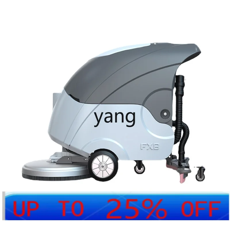 LTT  Commercial Washing and Mopping All-in-One Machine Factory Workshop Floor Rolling Brush Cleaning Trolley