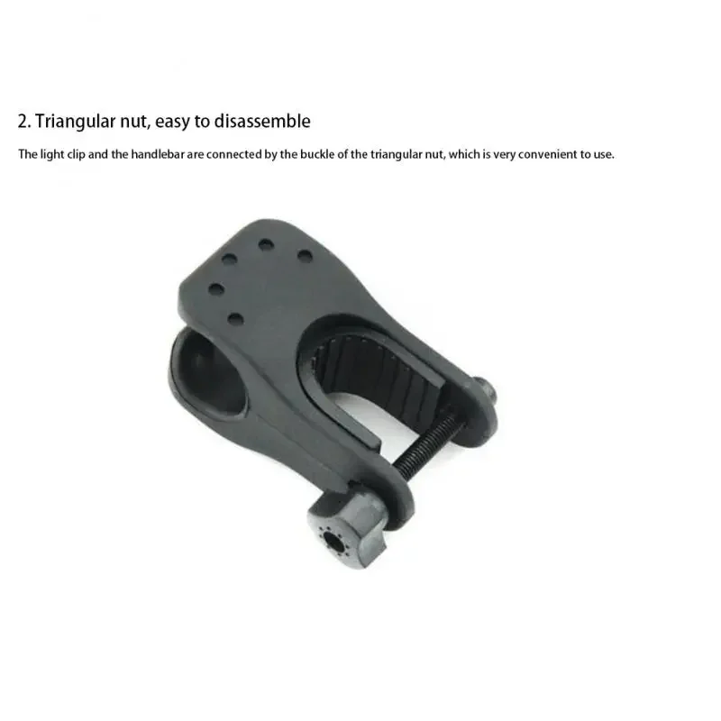 Light Stand Stability Conversion Function Easy Disassembly Anti-slip Design Clip Lightweight Black U-shaped Clip