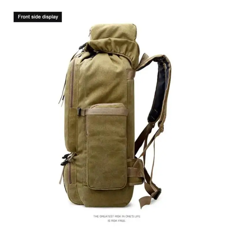 Outdoor Bag Tear-resistant 80 Liters Zipper Neutral Adjustable Side Buckle Camping Equipment Hiking Backpack Anti-theft Square