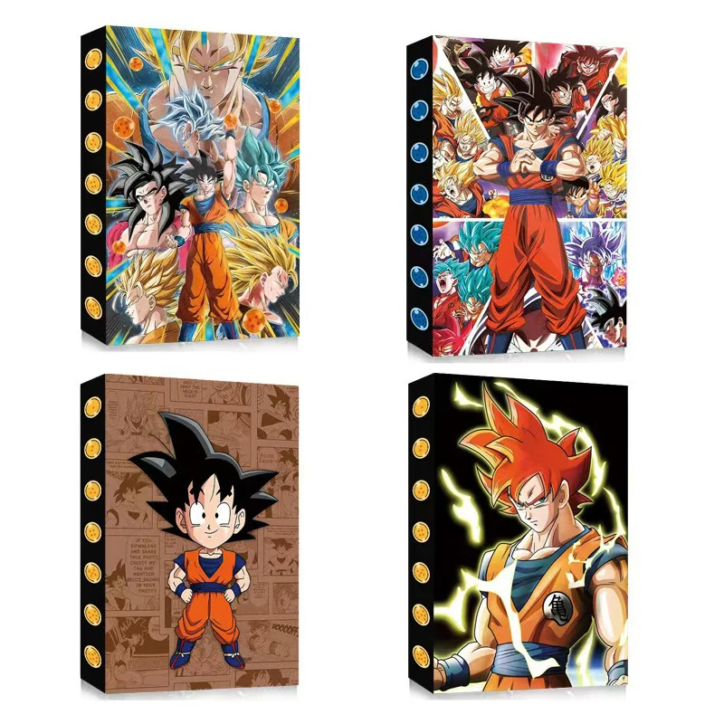 Nuevo Álbum de Tarjetas de Dragon Ball, Libro de Tarjetas con 4 Compartimentos, 30 Páginas, 240 Piezas, Álbum Creativo, Carpeta, Soporte para Tarjetas, Colección de Tarjetas
