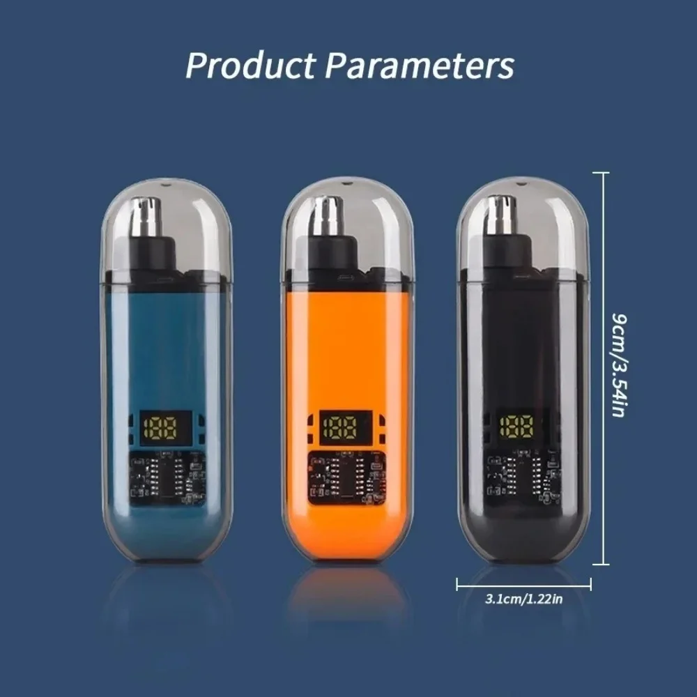 2In1 Mini USB قابلة للشحن الأنف الأذن الشعر المتقلب الكهربائية المحمولة الأنف مقص الشعر المهنية غير مؤلم للرجال أدوات للعناية الشخصية