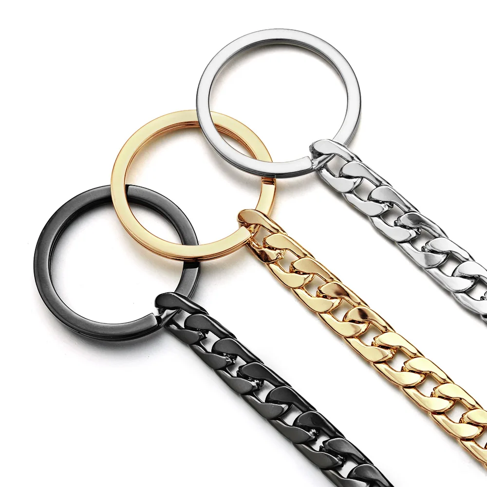 Chic 40cm KeyChains Metal Wallet Belt Chain Trousers Hipster Pants Hip Hop Rock Punk Street Keyring Anti-lost Key Hold DK404