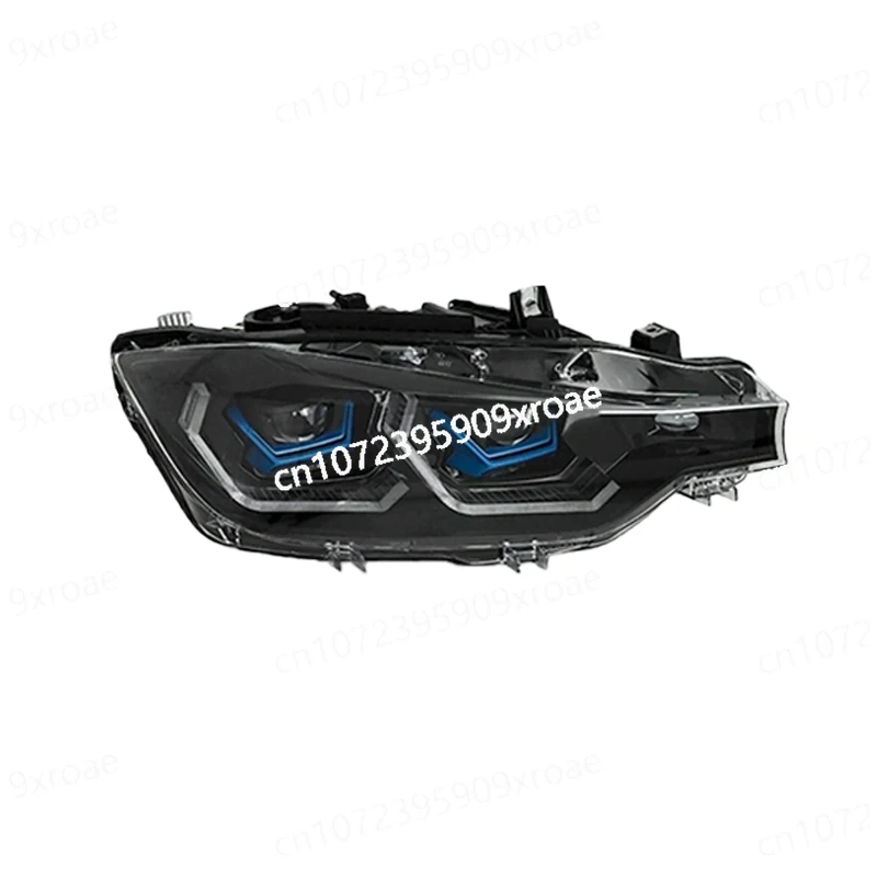 Suitable for 13-19 3 Series Headlight Assembly F30F35 Modified Blue Eyebrow LED Daytime Running Light Streamer Steering