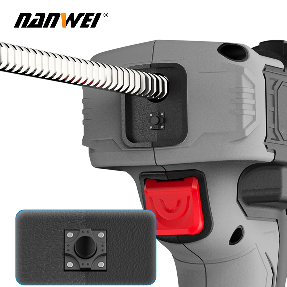 Pistolet do kleju NANWEI Electric 21V Akumulatorowy Bezszczotkowy Pistolet do Kleju Cementowego do Szkła Elektryczny Pistolet do Uszczelniania