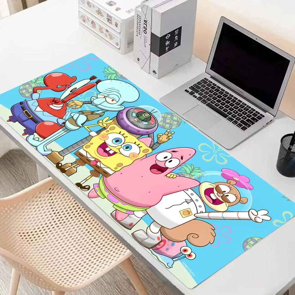 S-spongebobes Mouse Pad Mouse Pad Gaming Mousepad Speed Desk Mat Laptop Gaming Mats For Office Carpet Desk Accessories