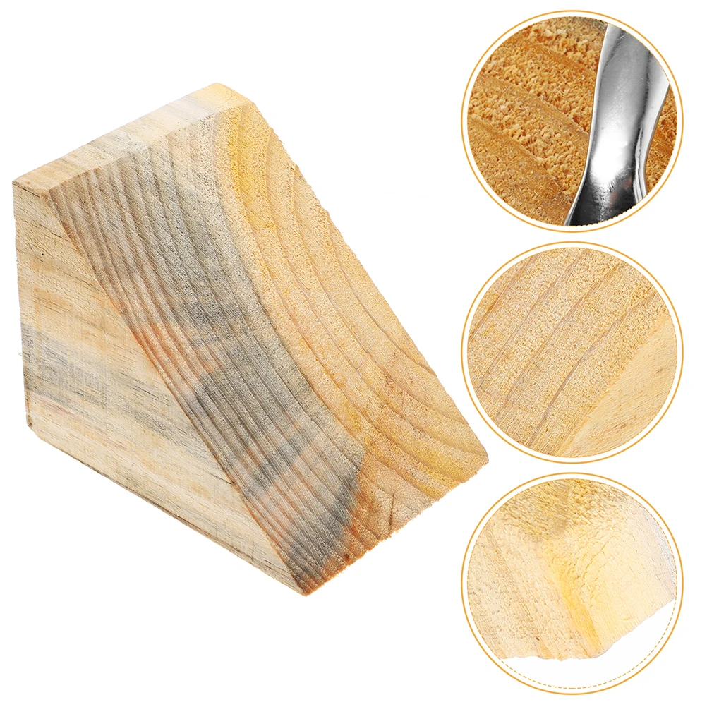 

2pcs Wooden Automotive Chocks Stable Handle Travel Trailers Rvs Trucks Campers Parking Safety Tire Chock Blocks Garage Car