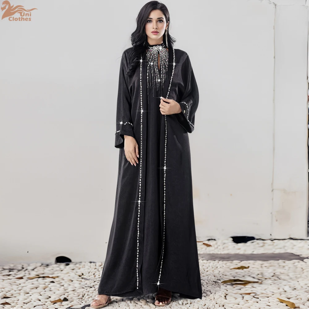 

Ramadan Eid Kimono Jalabiya Luxury Dubai Abayas Women Muslim Sets Turkey Kaftan Kebaya Caftan Marocain Femme Robe Vestidos