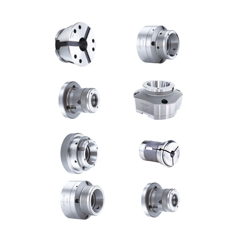 CNC Machine Tool Accessories 3 Jaw Finger Power Chuck Three Jaw Pull Lock Power Lathe Collet Chuck