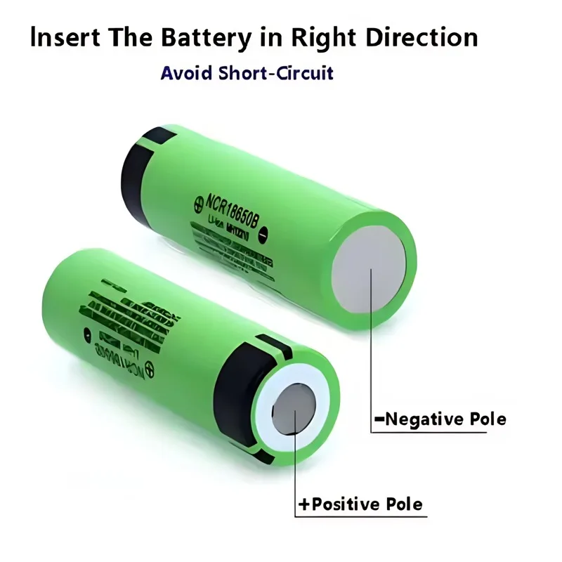 

✔️✔️2026 High Capacity NCR 18650B 3.7V 3400mAh 18650 Flat Head High Current Rechargeable Lithium Battery+charger