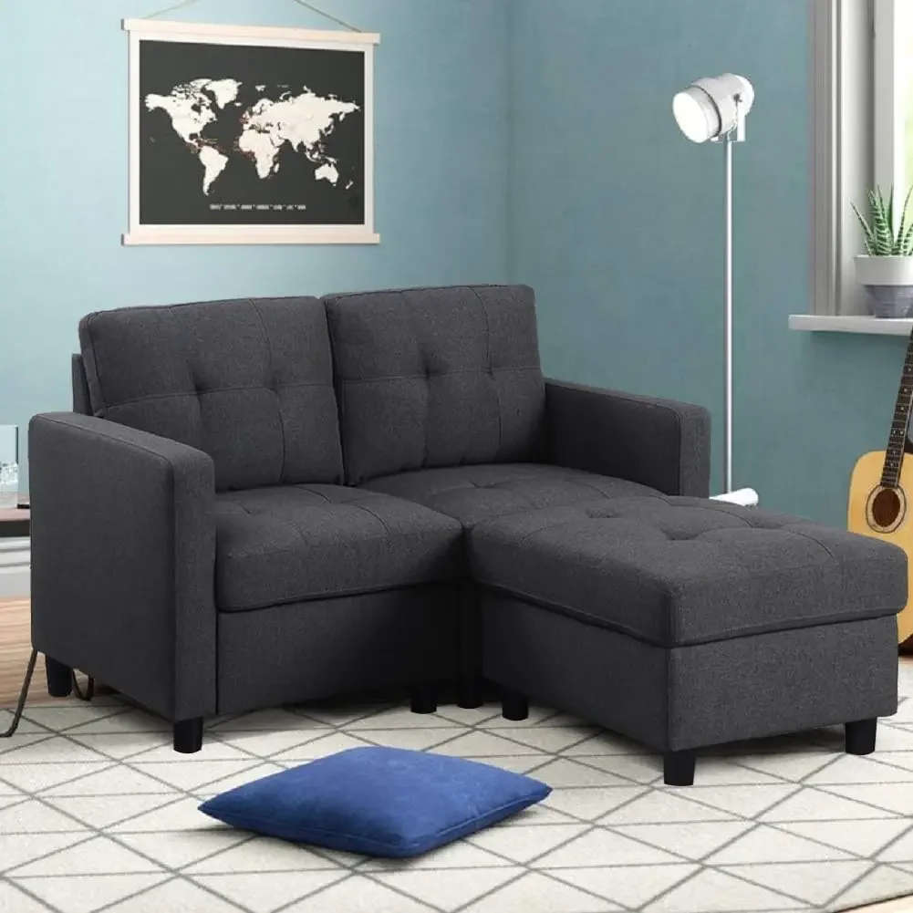 Small Loveseat with Ottoman 52