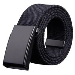 Men's Belt Fashion New Unisex Trousers Belt Women's Belt Canvas Belt Breathable Outdoor Tactical for Jeans Adjustable Waist Belt