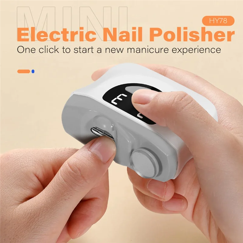ABWM-Electric Nail Clippers Automatic Manicure Trimmer With Light Fingernail Toe Scissors Pedicure Polishing Nails Cutter