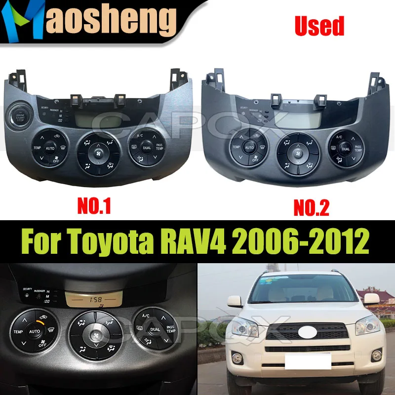 

Б/у автомобильная панель управления кондиционером для Toyota RAV4 2006-2012, переключатель управления кондиционером