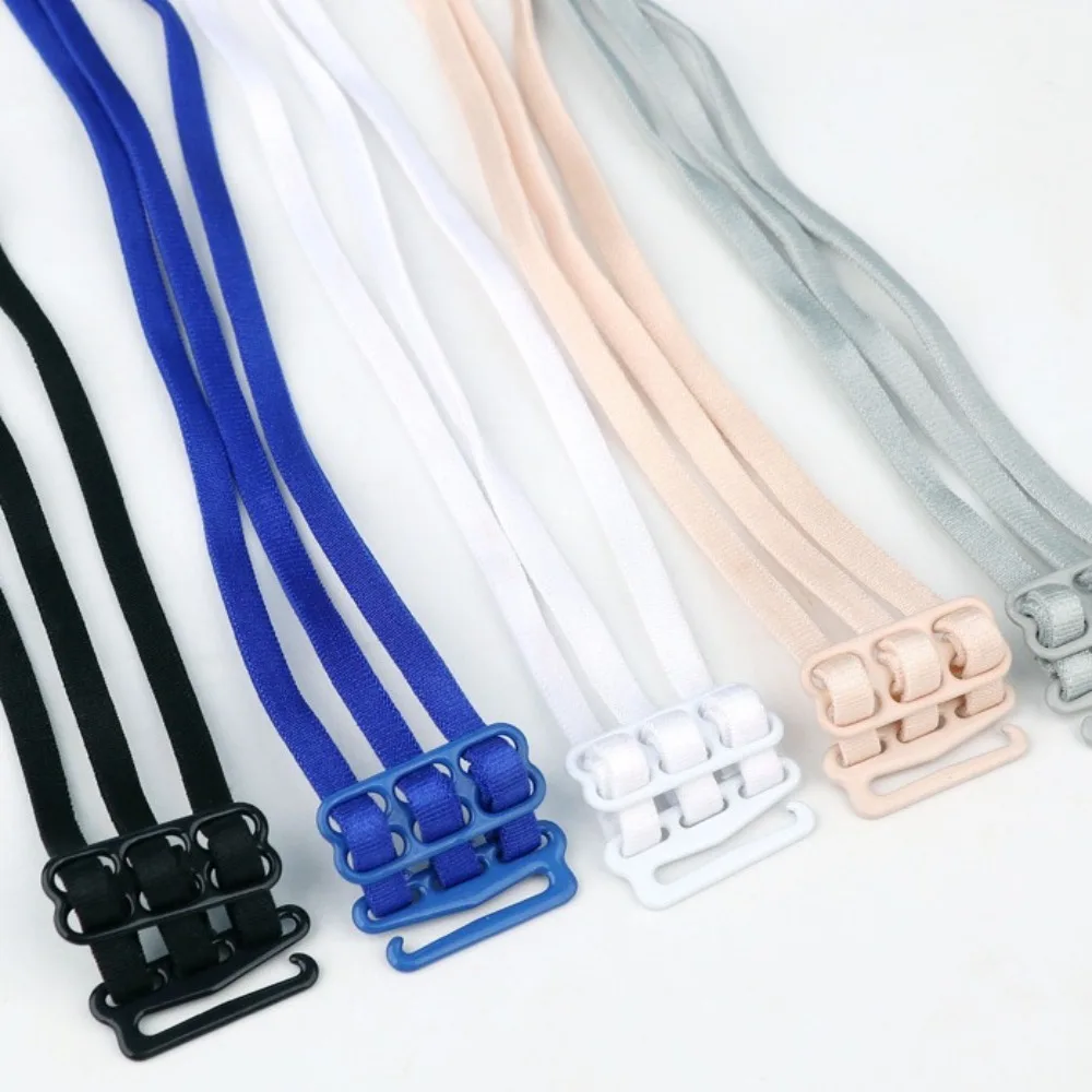1pair Three Rows Shoulder Straps Sexy Non-slip Elastic Bra Strap Adjustable Invisible Underwear Straps Ladies