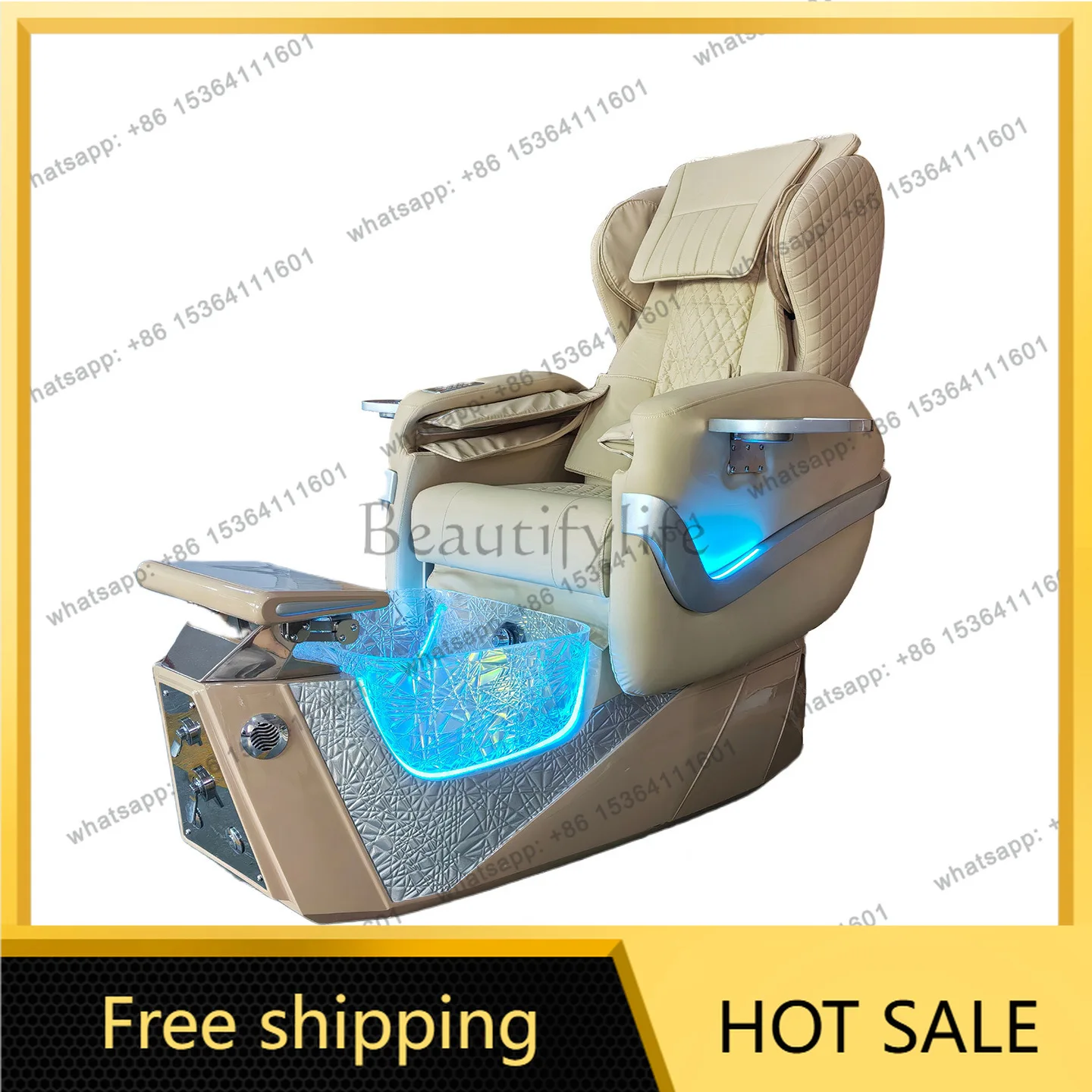 Factory Direct Sales Light Luxury 4D Foot Massage Chair Electric Foot Massage Sofa Surf Massage Function