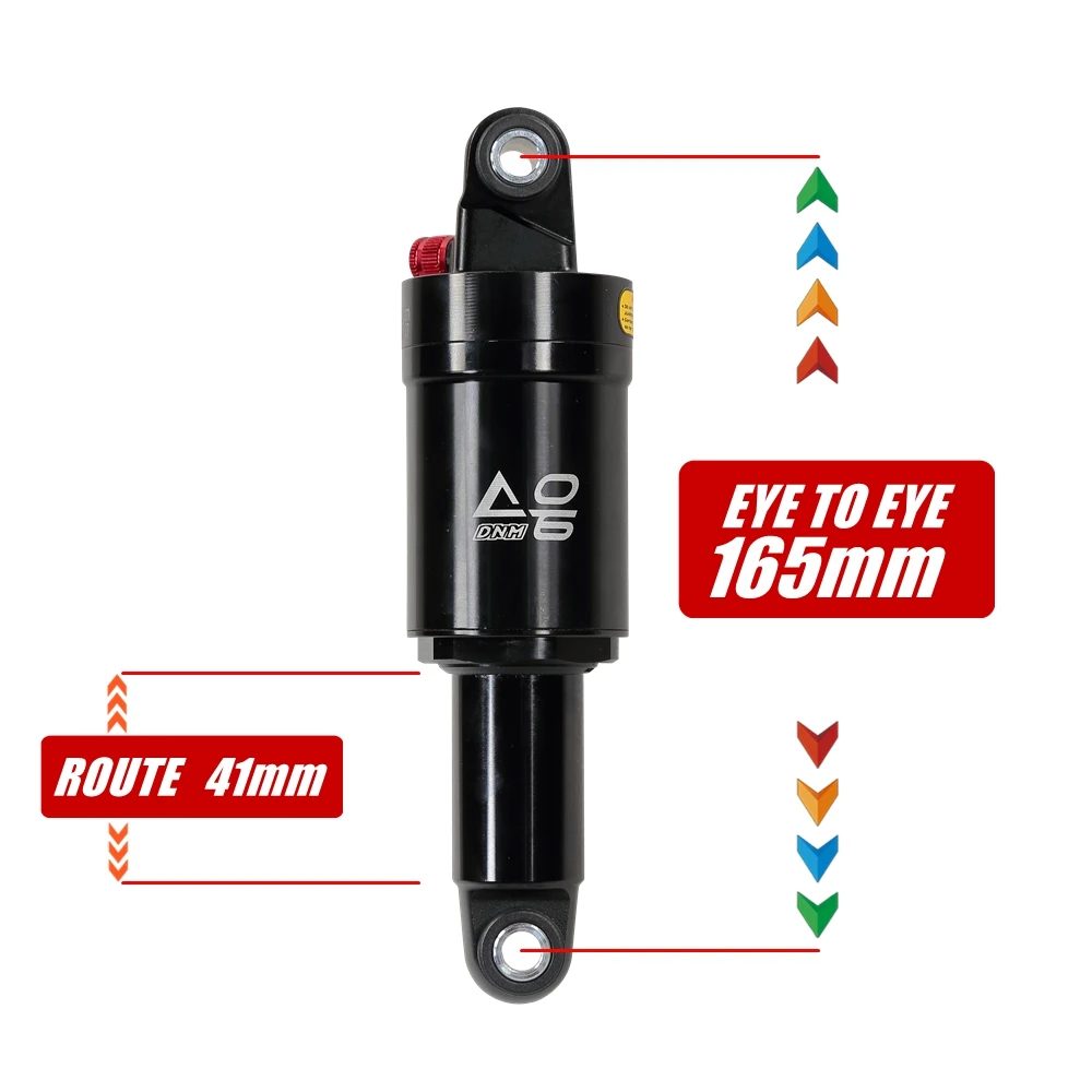 DNM AO-6 165mm Air Shock Absorber for Electric Scooter VSETT 10+ 10 Plus IO HAWK MTB Mountain Bicycle Electric Bike Suspension