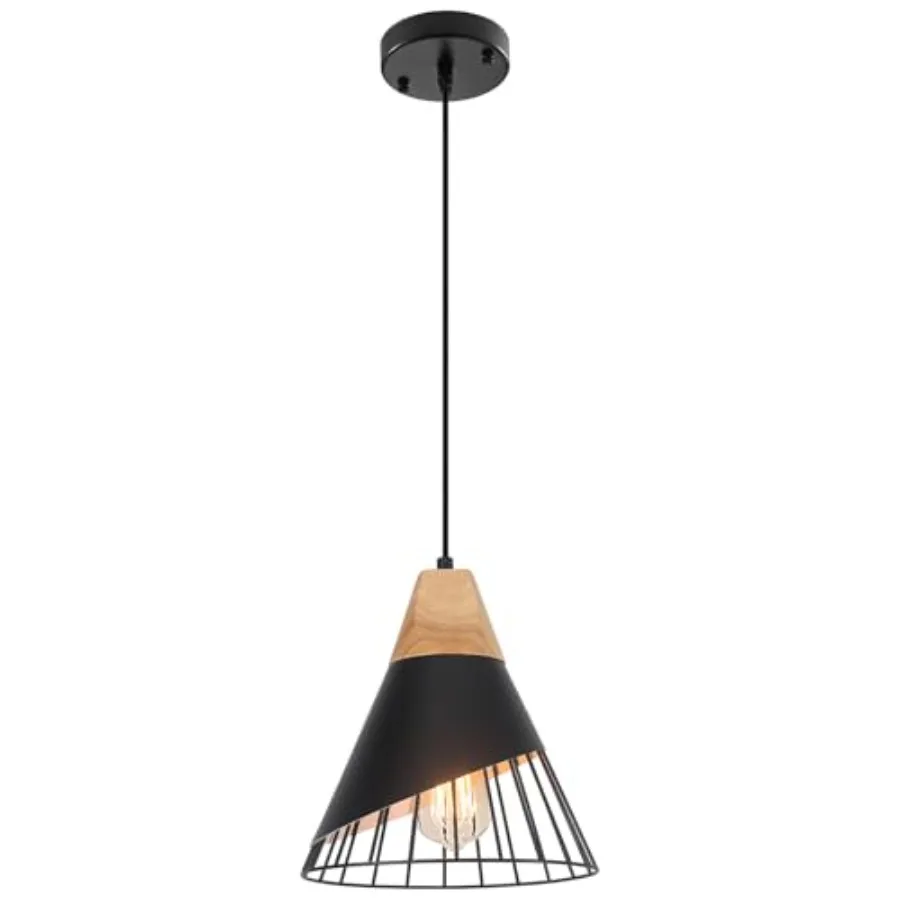 

Pendant Light, 1 Pack 9.4inch Modern Pendant Lights, Farmhouse Pendant Light, Kitchen Pendant Lighting, Pendant Lights Kitchen