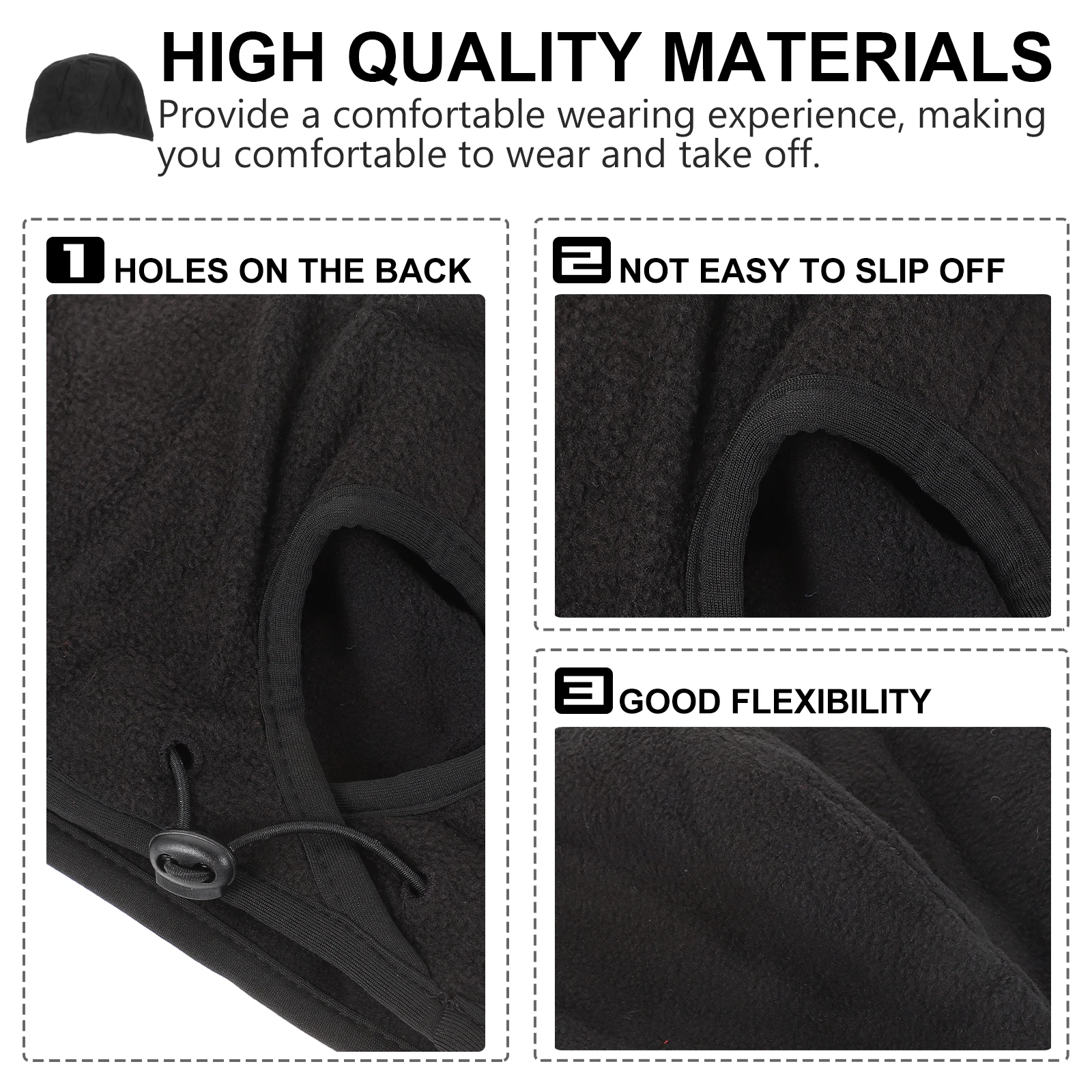 

Women Outdoor Windproof Warm Ski Hat Lady Fleece Bonnet Cycling Hiking Running Polar Fleece Cap For Sports Long Hair Back Hole