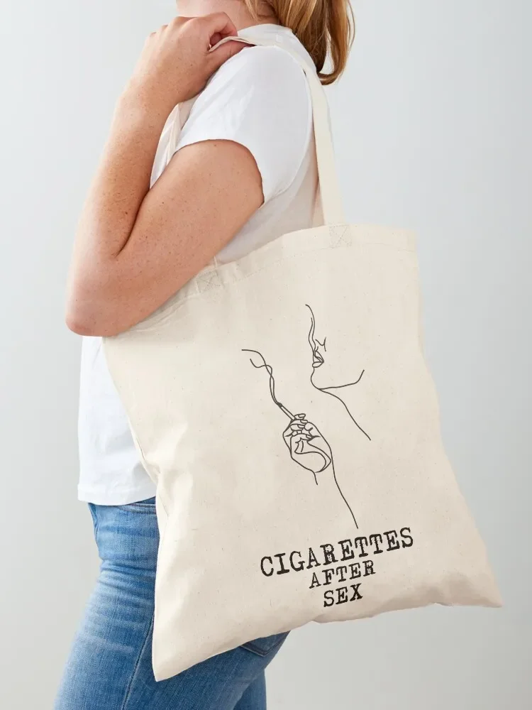 Cigarettes After Sex Poster Tote Bag canvas shopping bag supermarket folding bag