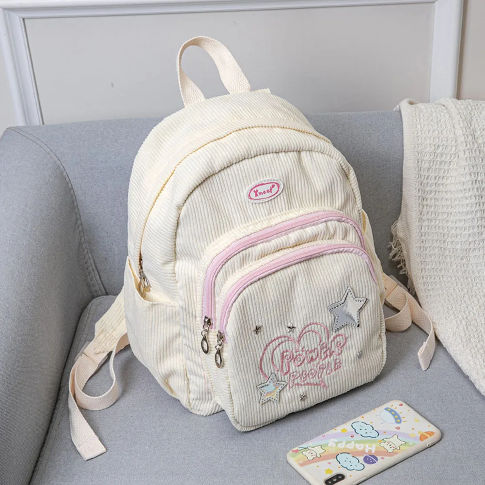 حقيبة ظهر قصيرة متعددة الجيوب ، حقيبة ظهر للكمبيوتر المحمول أنيقة ، حقيبة نهارية عصرية للمراهقات ، حقيبة كتب كاجوال للأطفال والطلاب