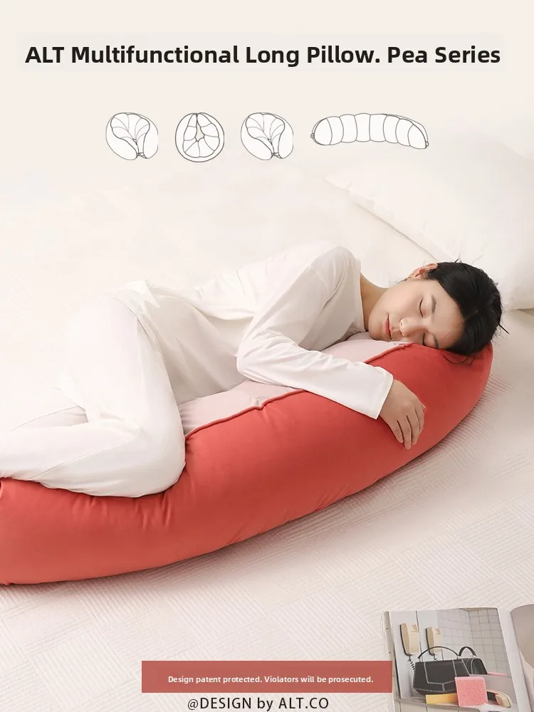 

Новая длинная подушка для сна, подходит для мужчин, женщин, детей и взрослых, для домашнего использования, со съемным чехлом из полиэфирного волокна