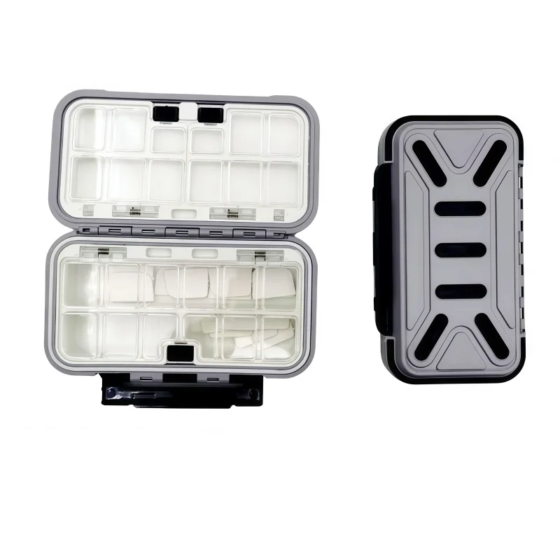 

Органайзер для рыболовных приманок, набор инструментов для рыбалки, ящик для снастей, пластиковый, прочный, водонепроницаемый, легкий, большой вместимости для рыболовов