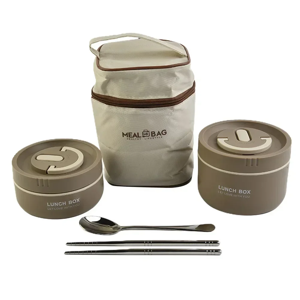 Kitchen Tools Lunch Container Set Convenient Design Food Grade Material Portion Control Stainless Steel Brand New