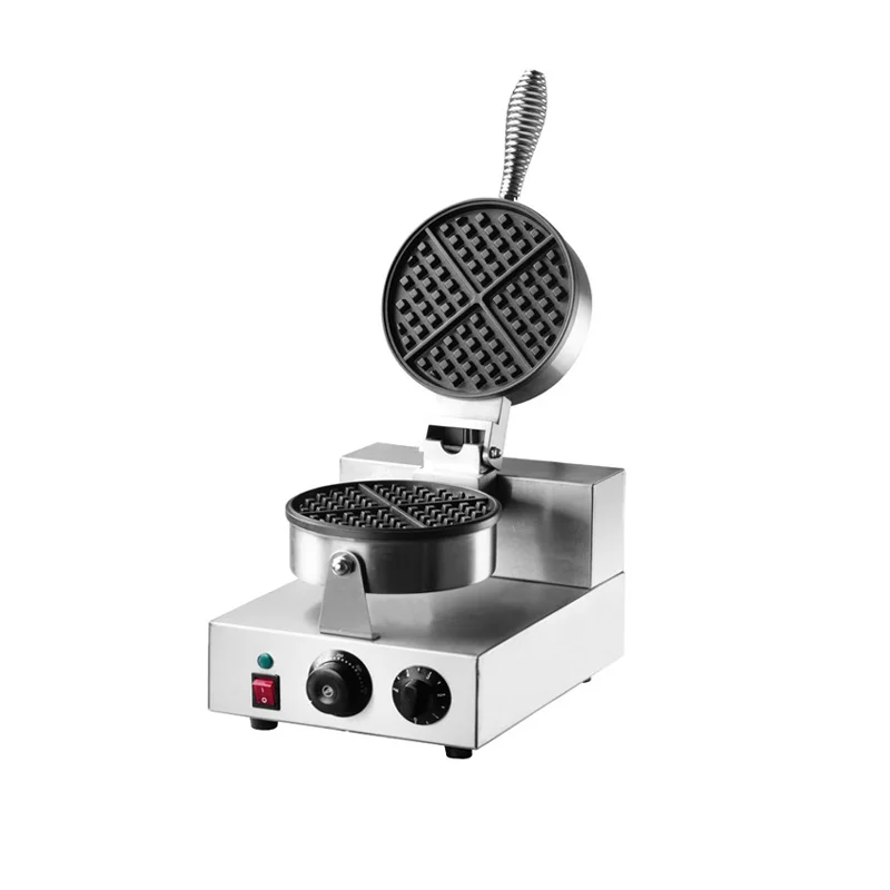 Baker High Productivity Timer 220V Home Use Steel Electric Appliance &1-Plate Automatic Square Egg Waffle Maker &