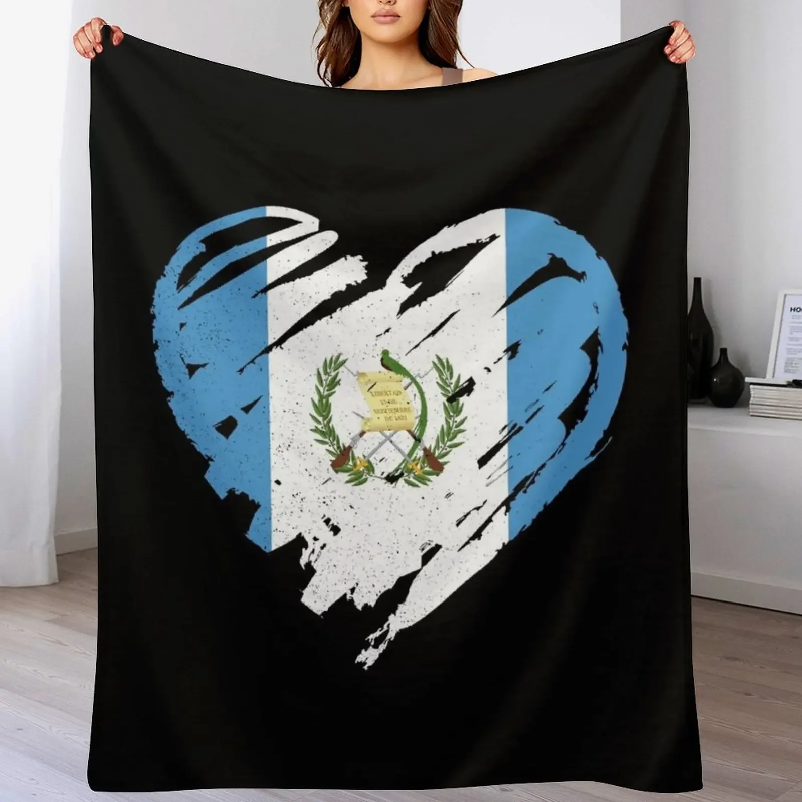 

I Love Guatemala Throw Blanket Thins Personalized Gift Large Blankets