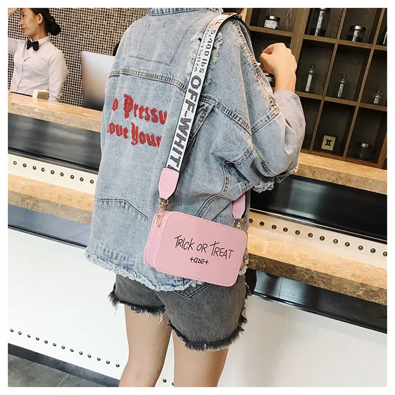 New Fashion Women\'s Bag Crossbody Bags For Women 2022 Female Broadband Messenger Bag Joker Small Square Bag Simple Trend Purse