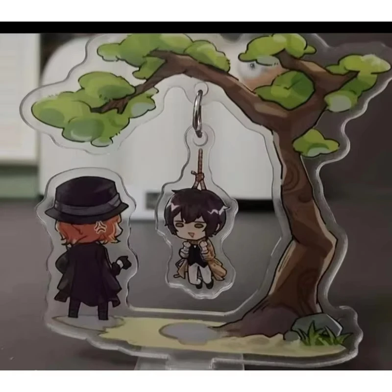 بونغو الضالة الكلاب الاكريليك حامل إعادة إنشاء مروحة يعمل شنق نفسه دازاي أوسامو تمثال ناكاهارا تشويا دمية جمع لعب الأولاد #1