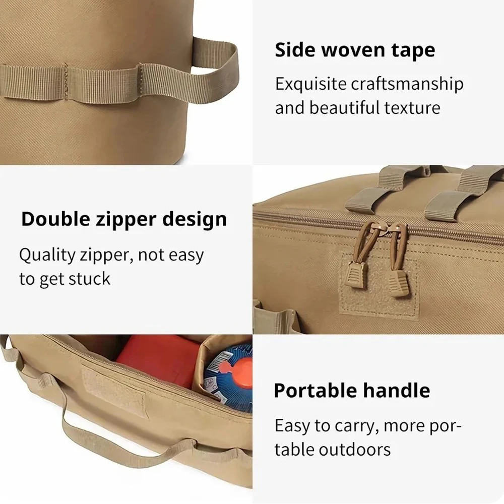 Torba do przechowywania na kempingu, kosz na sprzęt, torba na kuchenkę gazową, torba na kanister, torba na garnki, worek, torba piknikowa, organizer na naczynia kuchenne