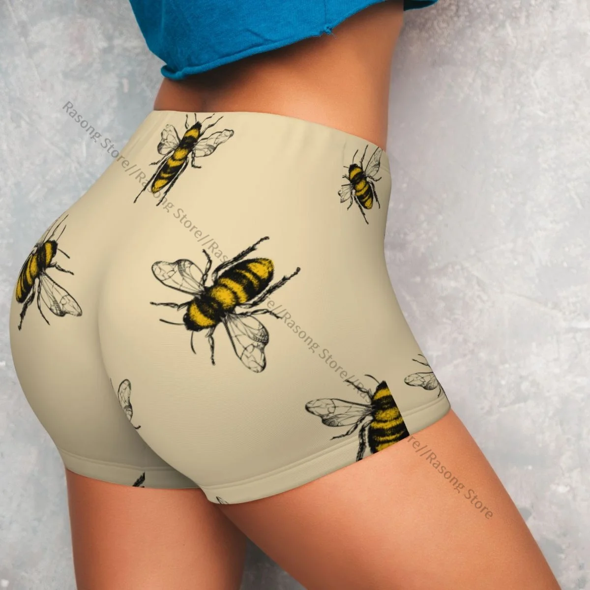 Шорты женские эластичные с эффектом пуш-ап