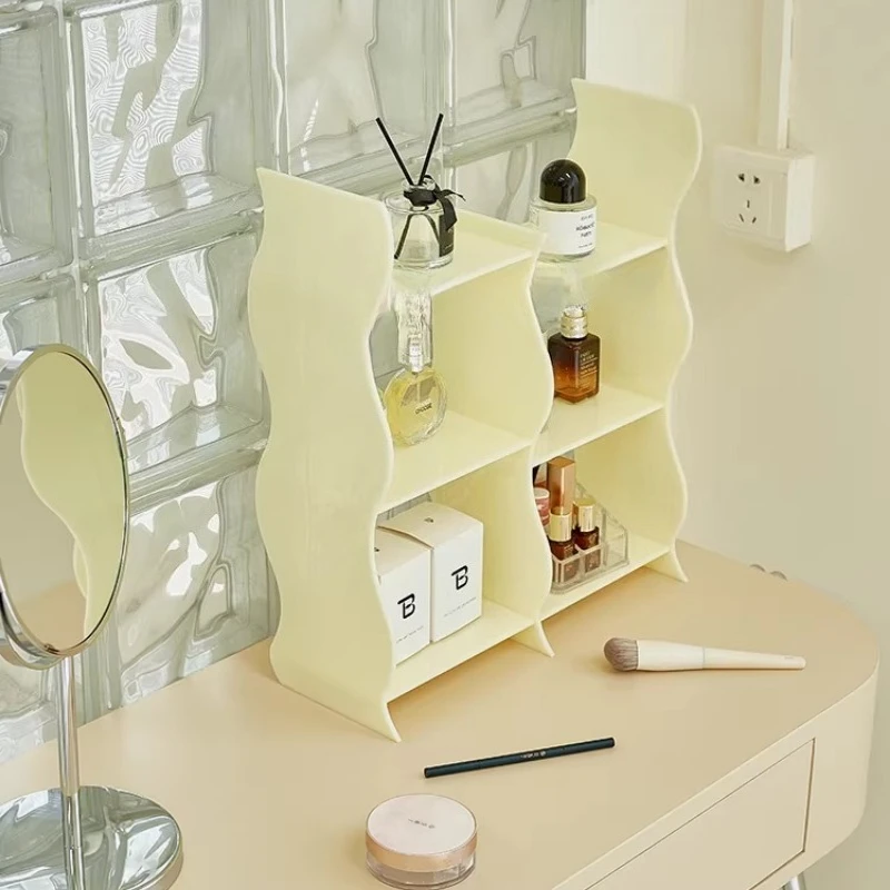 

Nordic Acrylic Coffee Mug Holders Space-Saving Perfume Organizer Modern Cosmetic Display Rack Creative Kitchen Storage Solution