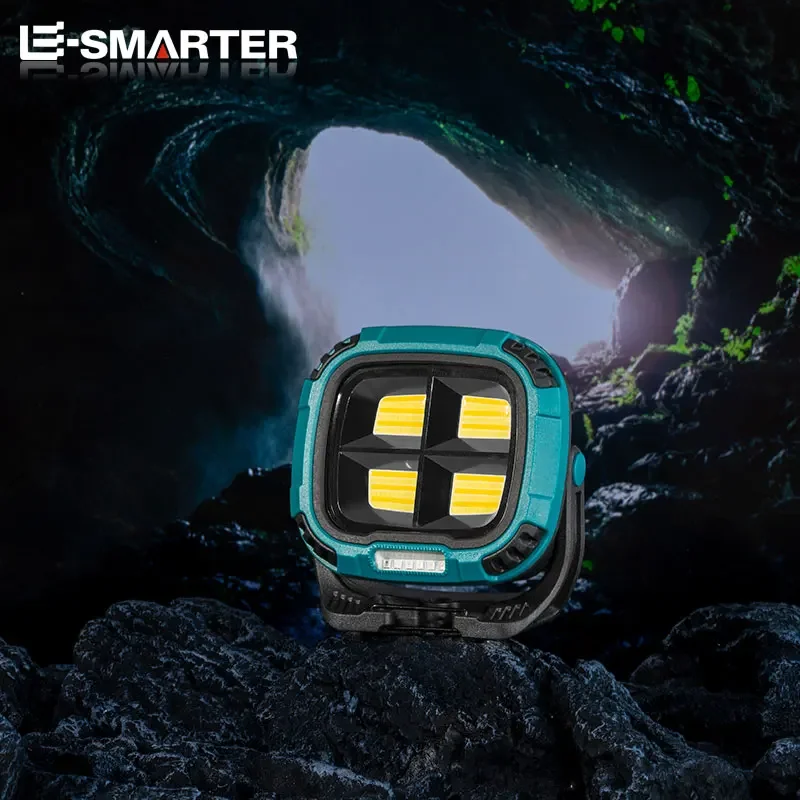 Hook Portable LED Flashlight Rechargeable Camping Hiking Fishing Light with Power Bank Strong Magnetic Adsorption Lantern