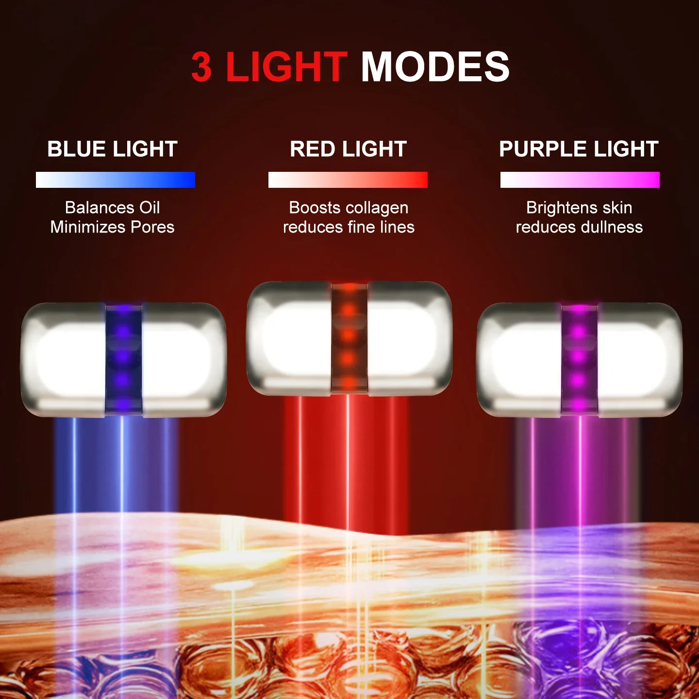Multifunctional Face Massager Microcurrents Facials Beauty Device Electric Faces Lifting Machine Red Light Skin Beauty Equipment
