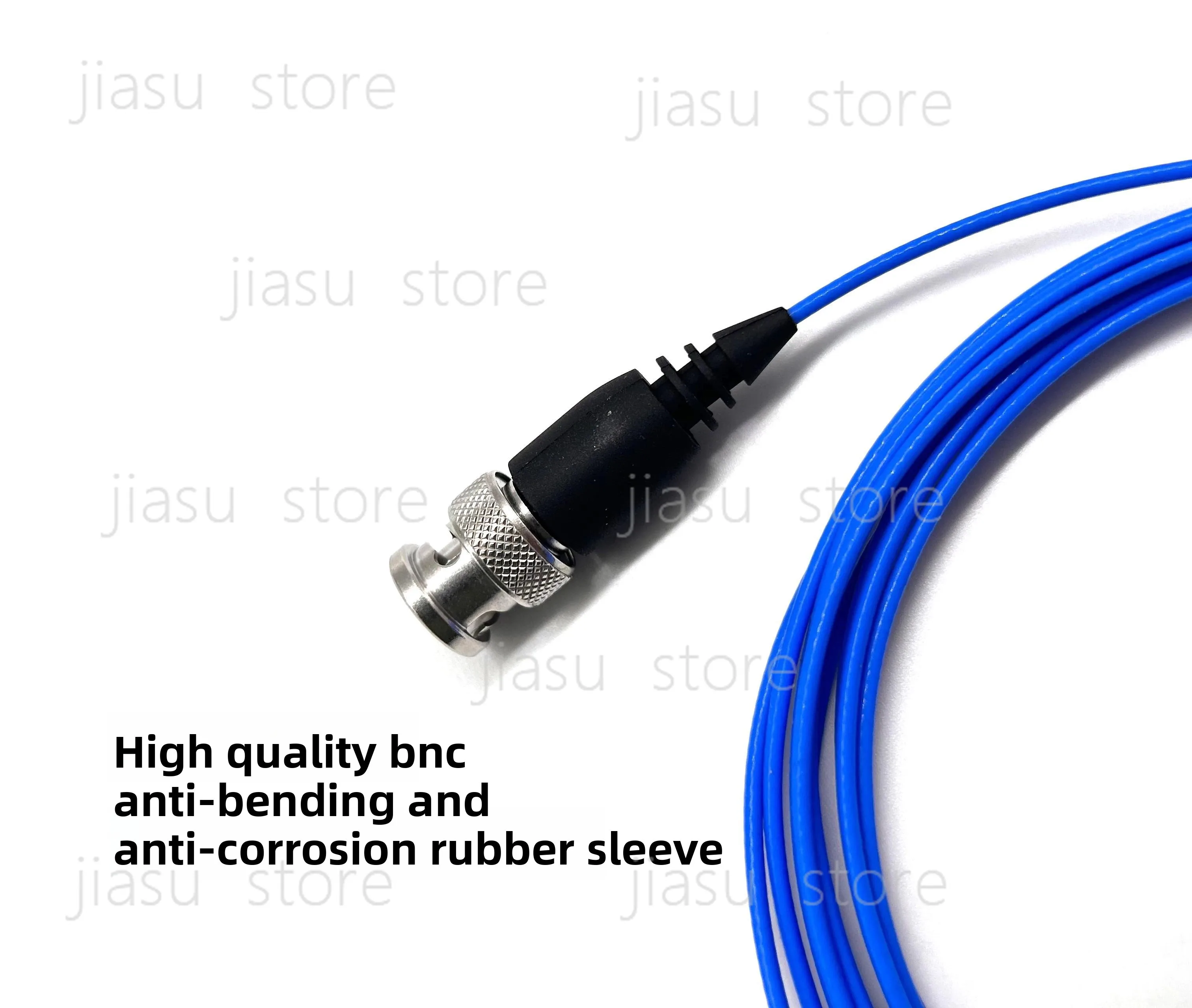 10-32 turns BNC coaxial cable IEPE sensor connection line, high-temperature vibration acceleration test line