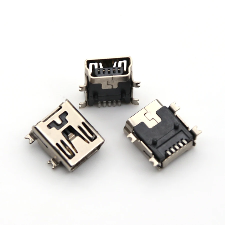 10PCS Mini USB SMD 5 Pin Female Mini B Socket Connector Plug