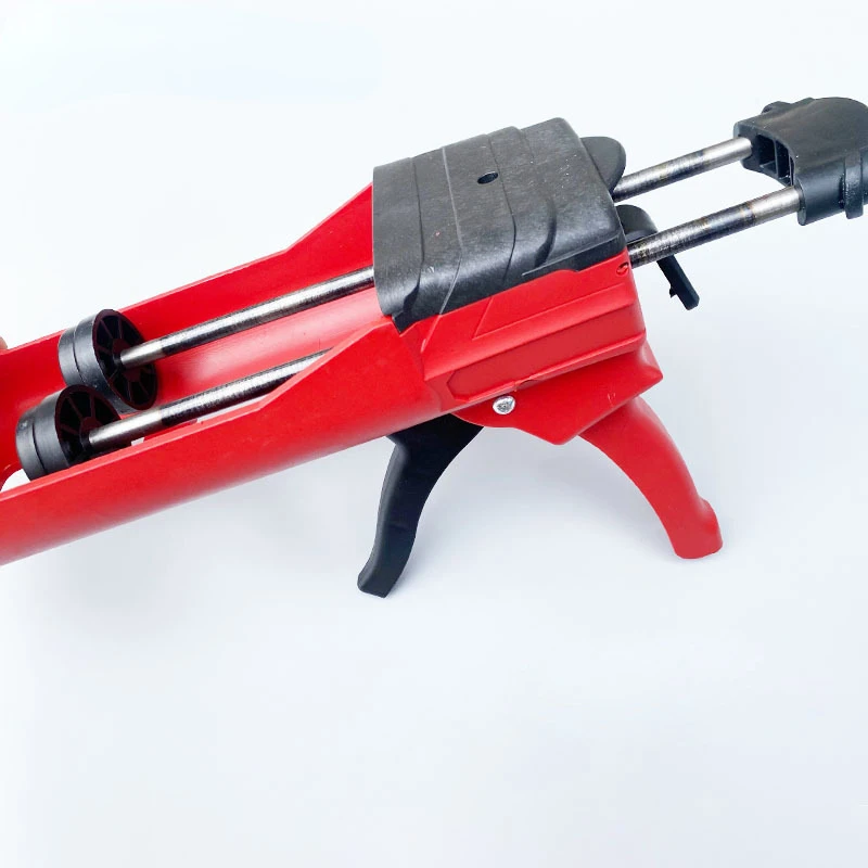 For 400ml 1:1 Double pipe Component Cartridge Gun Applicator Hydraulic Manual Handheld Caulk Glue Gun For Ceramic Tile Seam tool