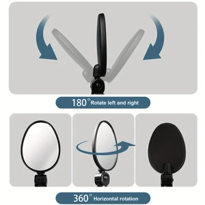 2 pcs Bicycle rearview mirror 360 degrees adjustable rotary universal cycling guiding mirrors rearview mirrors for MTB road bike 10 Main Smart Rearview Sales - №3