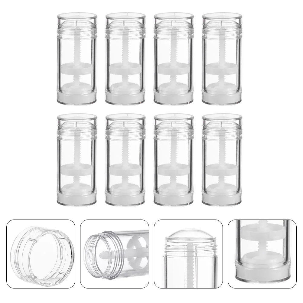 

8 Pcs Make up Rotating Deodorant Bottle Travel Empty Container Plastic Twist Dispenser Twist-up