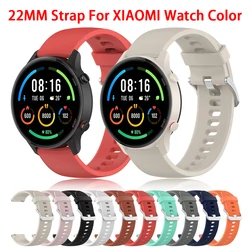 Bracelet officiel en silicone pour Xiaomi Mi Watch, 22mm, édition sportive, bracelet, bracelets de montre