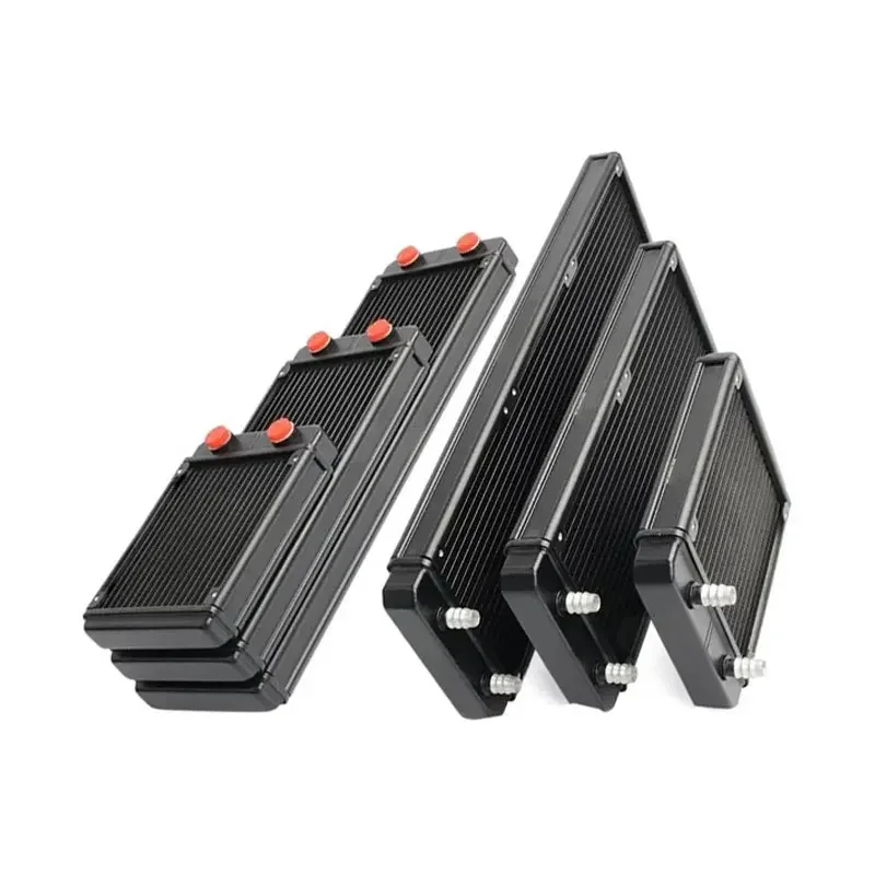 水冷コンピュータラジエーター 10 パイプアルミ熱交換器液体冷却ヒートシンク CPU PC 水冷システム