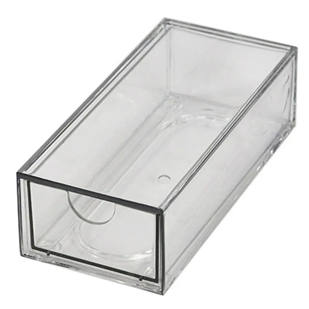 

INS Desktop Storage Box Drawer Type Dust Proof Transparent Organizer Shelf Multi-function Plastic Jewelry Sorting Box Skin Care