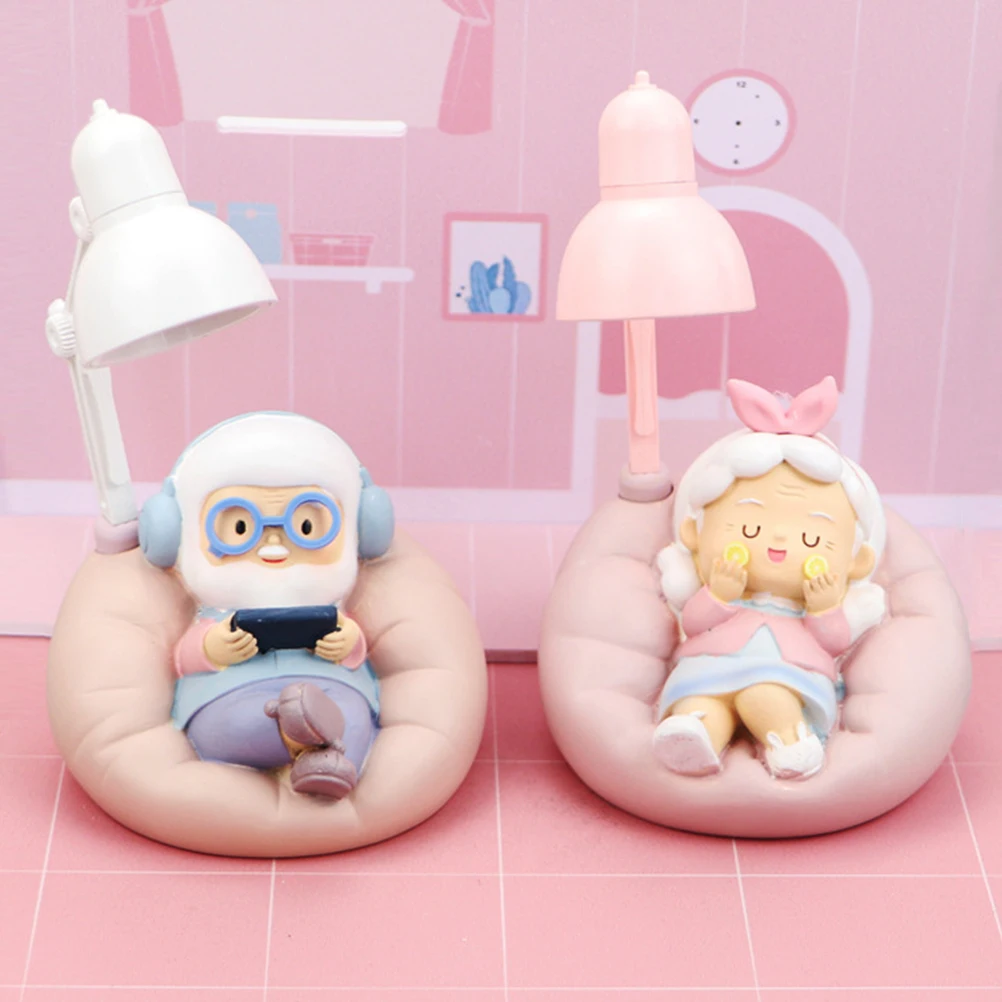 Grandfather Statue Night Light For Bedroom Small Nightlight Bedside Lamp Table Light Birthday Anniversary Gift