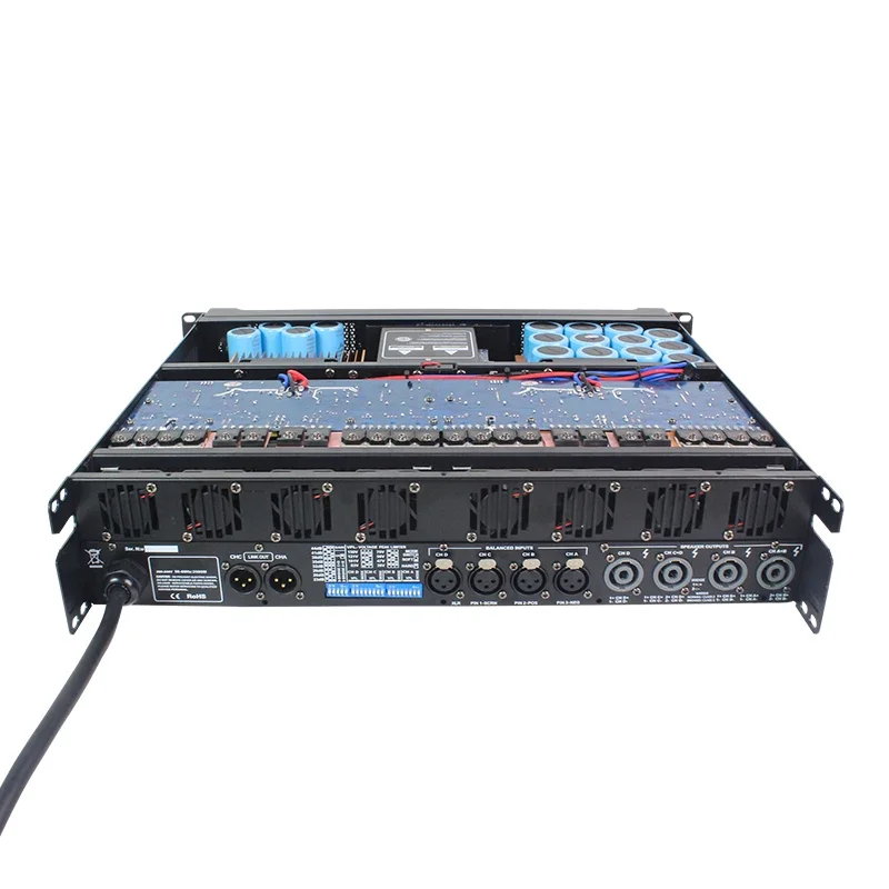 Hot Product 4CH 1000w Professional Audio Ds-10q Power Amplifier For 4 Pics 15 Inch Subwoofer