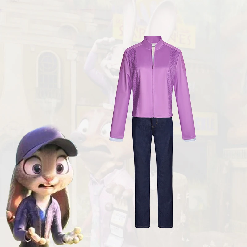 

Костюмы кролика Джуди для косплея, женский спортивный костюм на Хэллоуин, карнавал, вечерние косплеи, наряд Джуди, одежда для выступлений на сцене