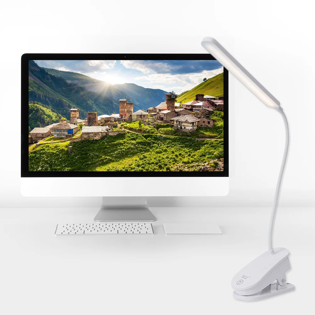 

Clip-On Desk Lamp 3 Color Temperature Dimming 12H 72H Auto Off Led Reading Light Portable Gooseneck Lamp For