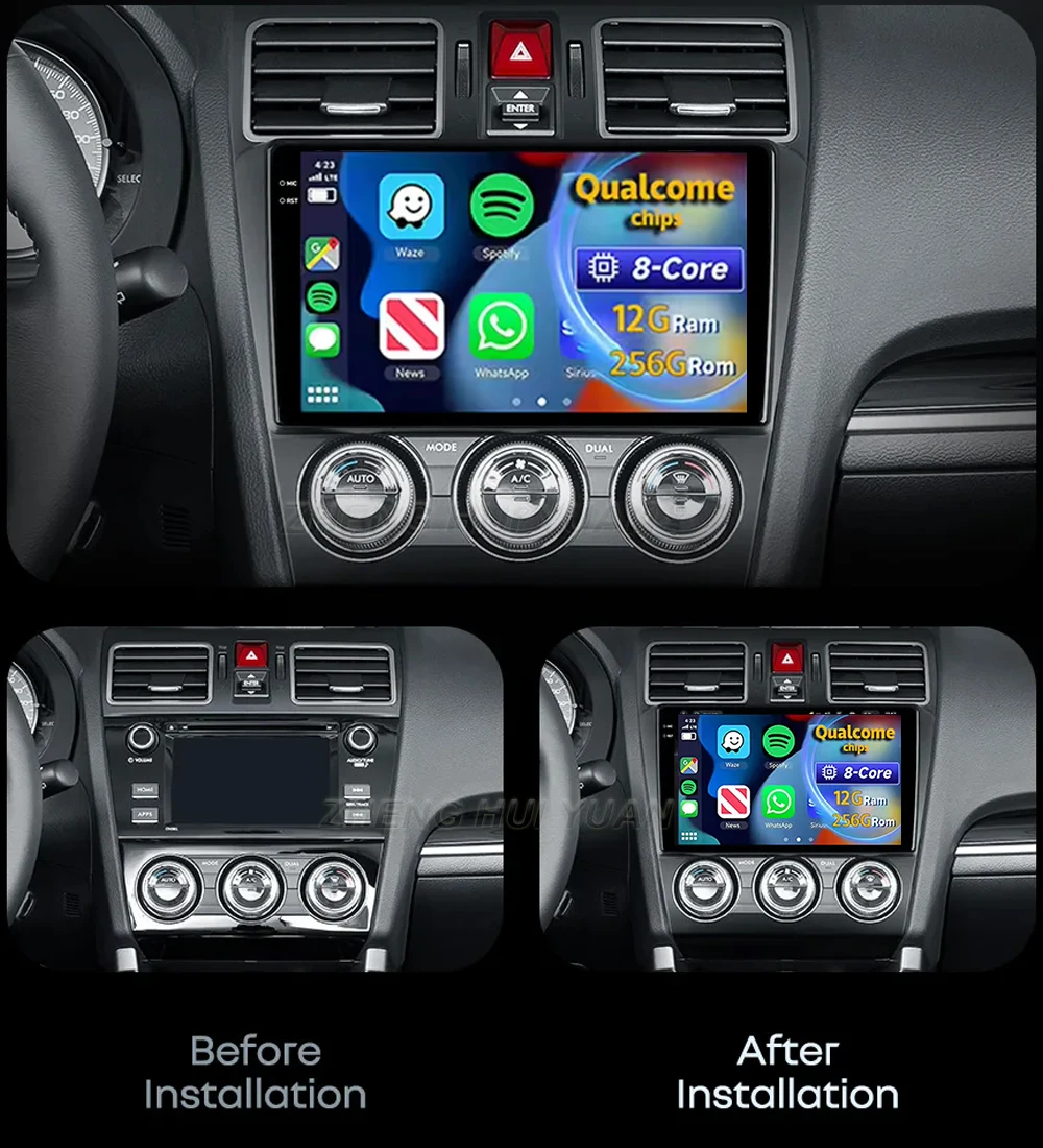 For Subaru Forester 4 SJ 2016 - 2018 Android 15 Car Radio Multimedia Player Android Auto Carplay Head Unit Navigation GPS