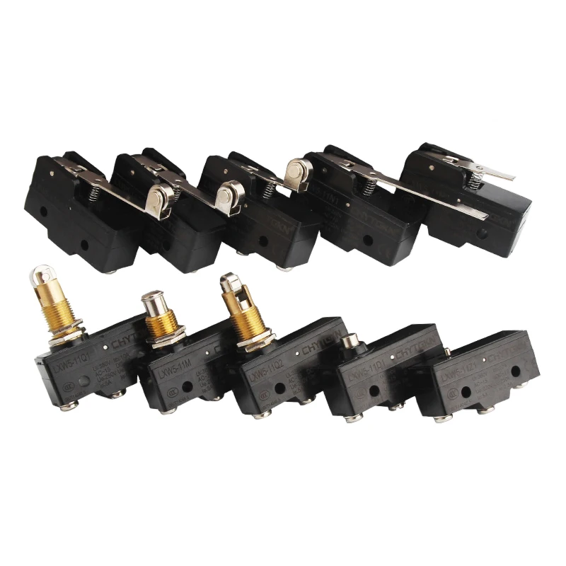 

Silver Contact Micro Switch Travel Limit Switch LXW5-11G1 G2 Q1 M D N1 Self-resetting 1NO 1NC